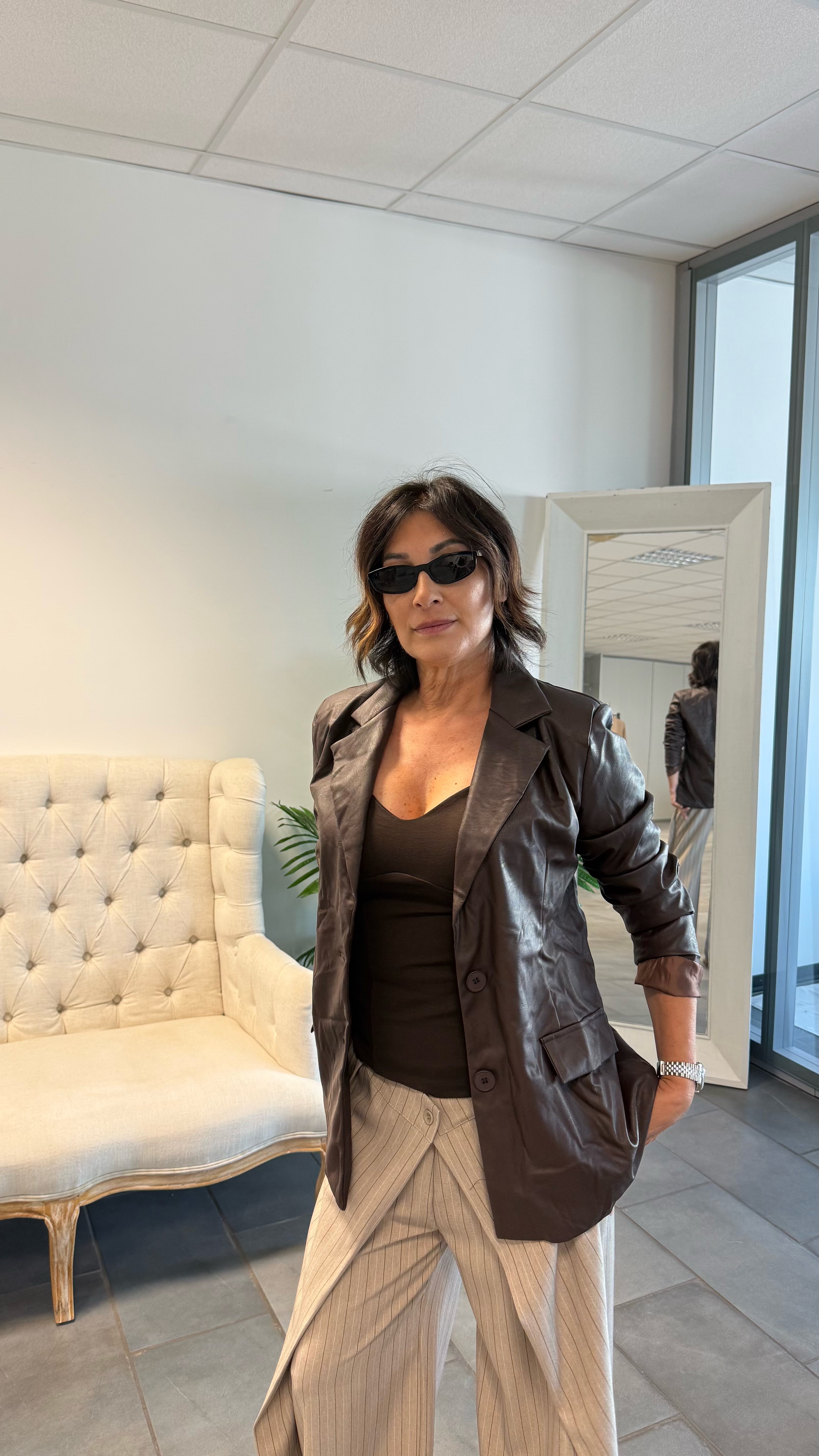 Giacca eco pelle