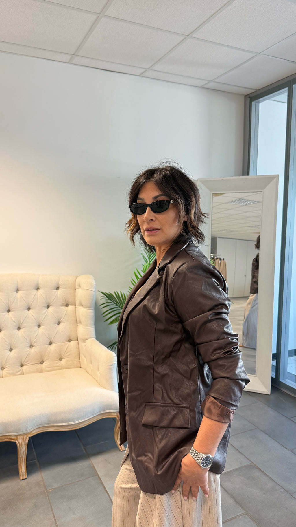 Giacca eco pelle