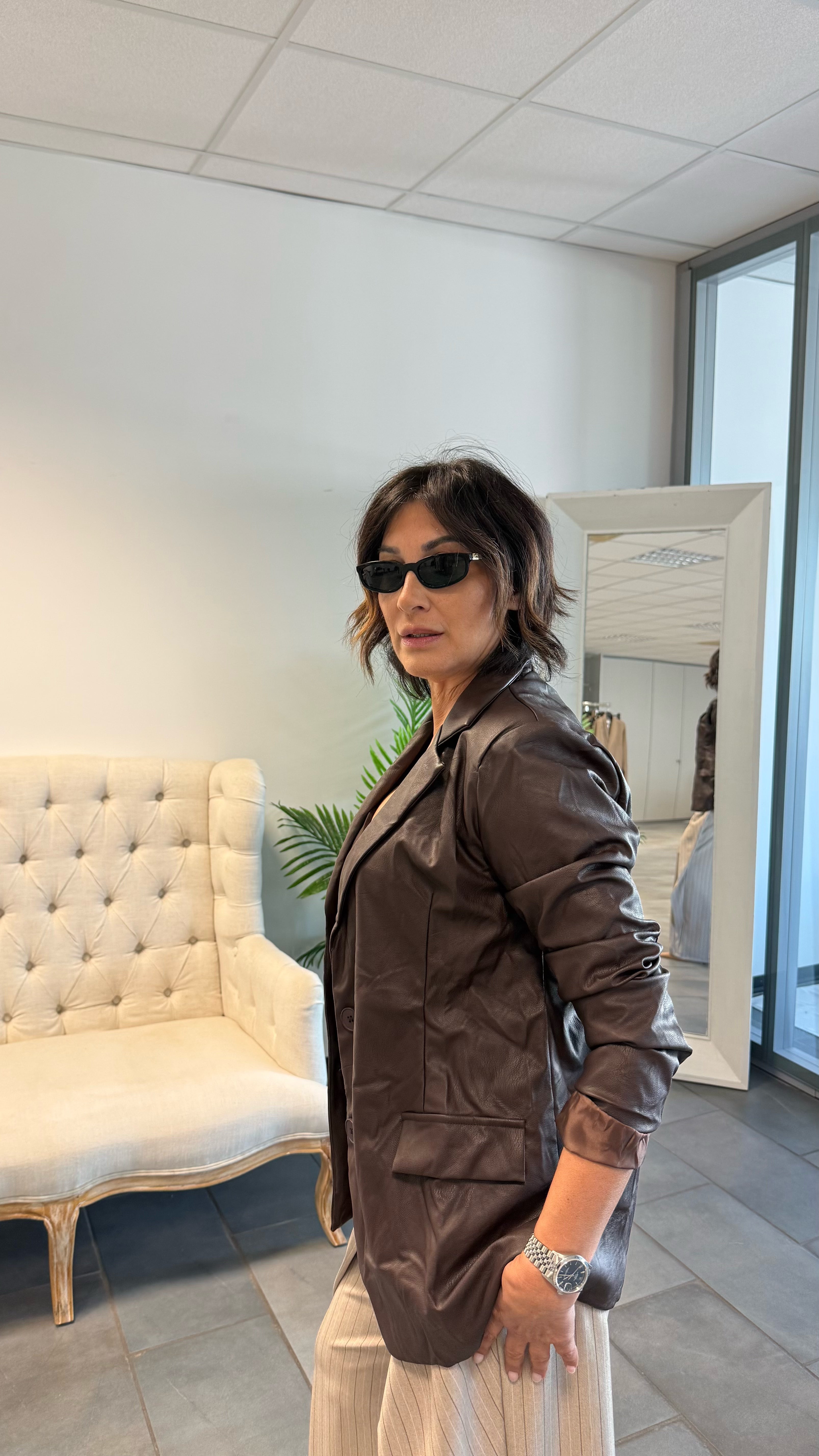Giacca eco pelle