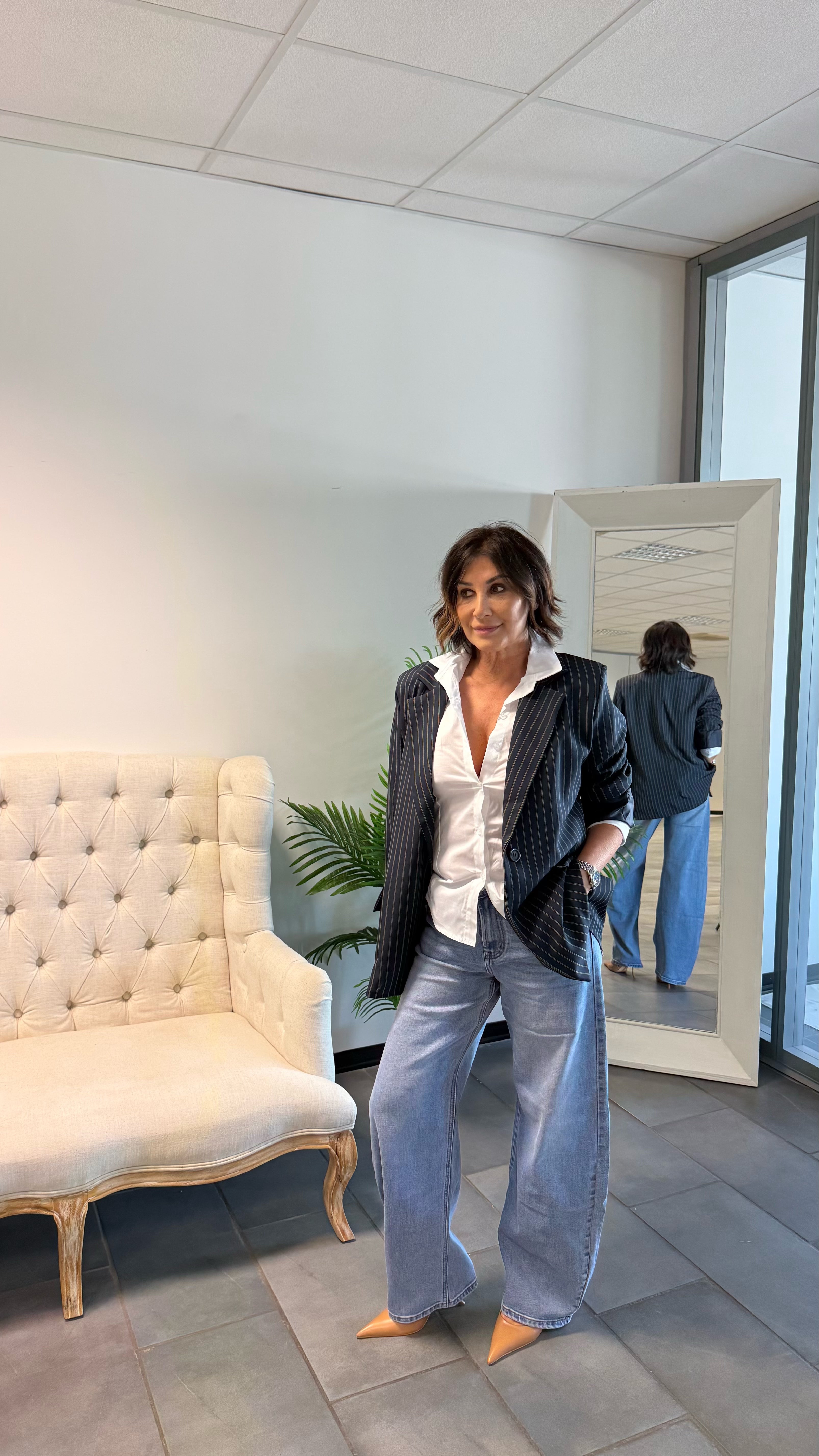 Blazer gessato