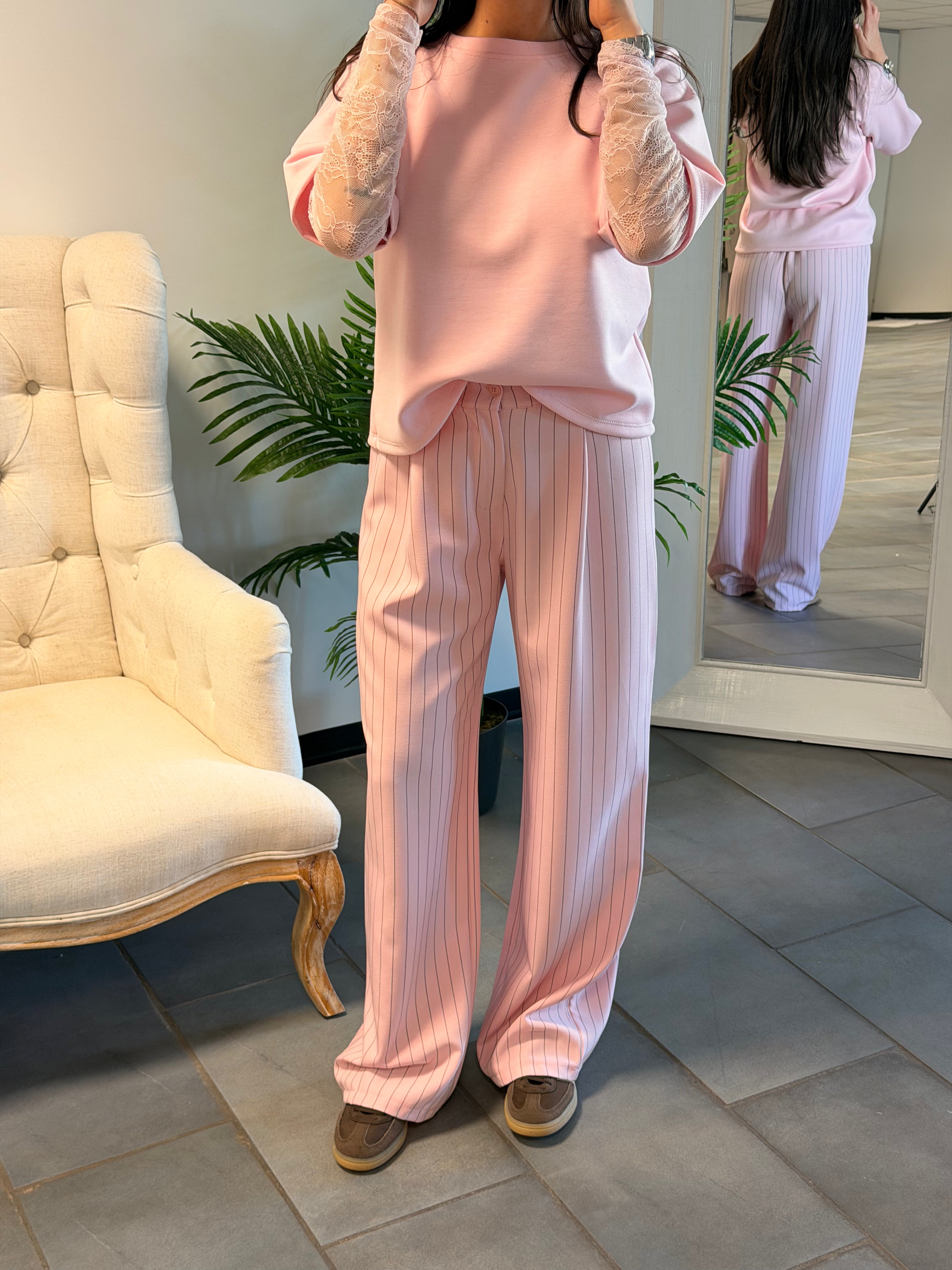 Pantalone gessato